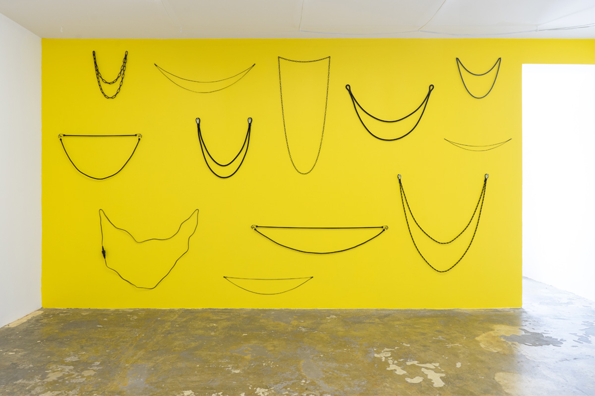 Elsa Werth, Blind Smile, 2021, installation view_1